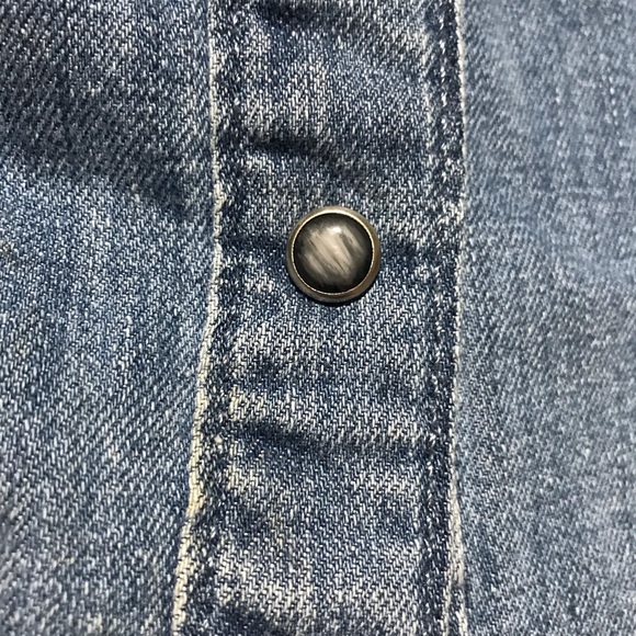 Super Dry Denim Button Down Shirt - Picture 3 of 5